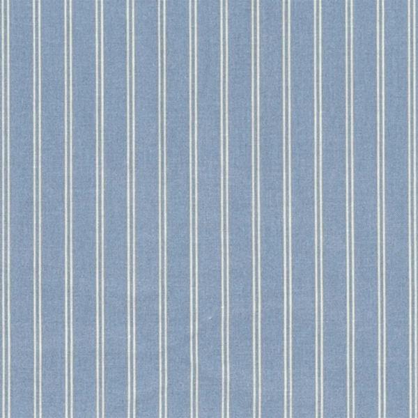 AU MAISON Wachstuch Ribbons Blue, Streifen, blau grau creme, beschichtete Baumwolle